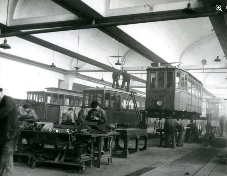 Tramvajska servisna radionica (Ljubljanica)1950-ih godina